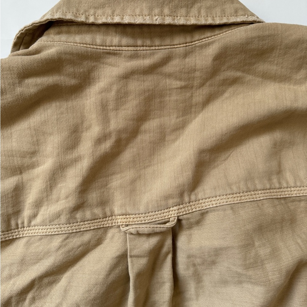 American Eagle Tan Button-Up Jacket - image 3